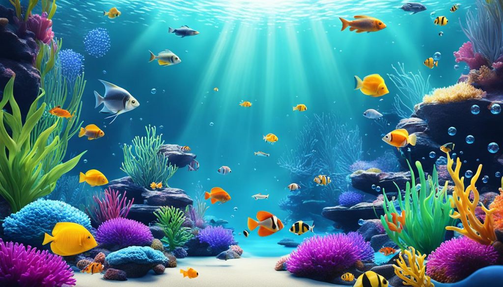 3D Aquarium App Interface