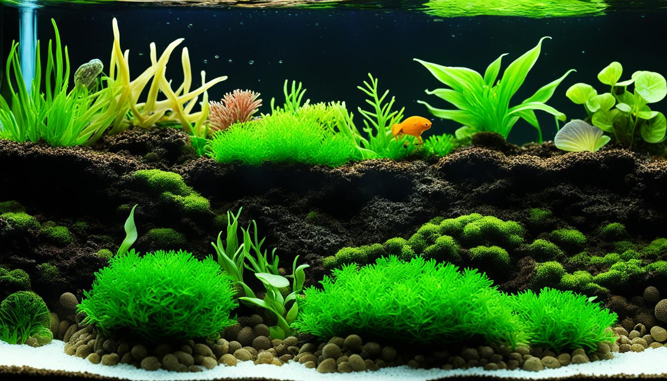 Aquarium Terrasse Freistehend In Beige - Bodengrund Abtrenner & Erhöhung Für Aquascaping