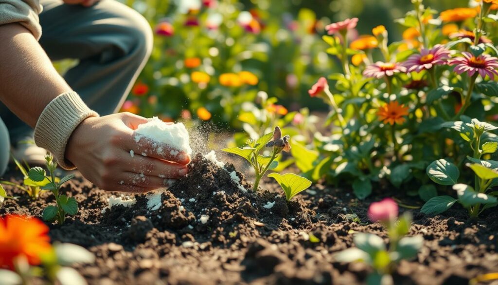 natron für einen unkrautfreien garten nutzen