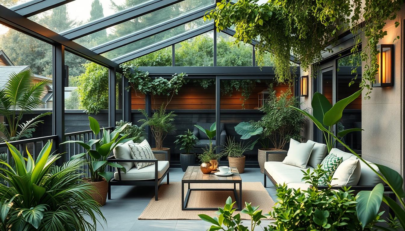 Terrassenschutz Design Ideen für ganzjährige Nutzung