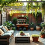 Garten DIY Projekte für entspannenden Rückzugsort