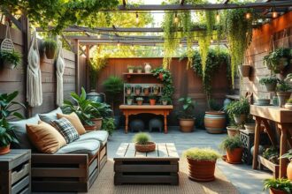 Garten DIY Projekte für entspannenden Rückzugsort