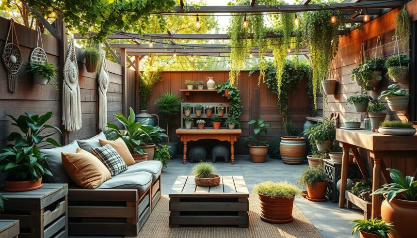 Garten DIY Projekte für entspannenden Rückzugsort