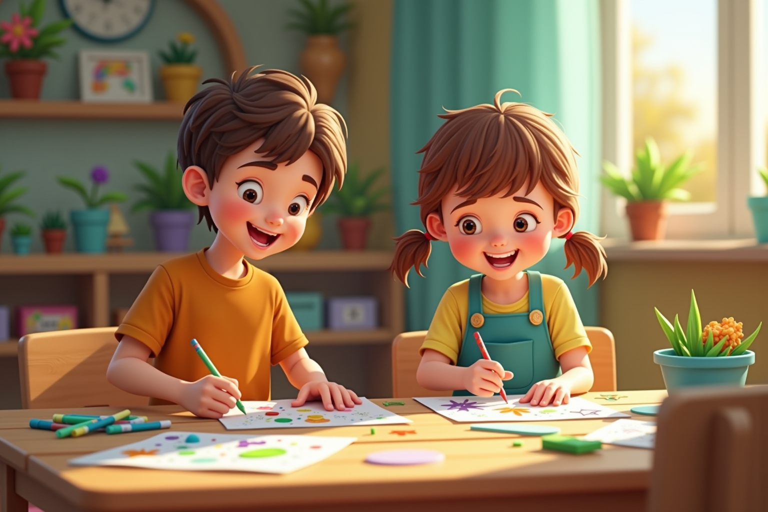 farben kindergarten projekt-Titel