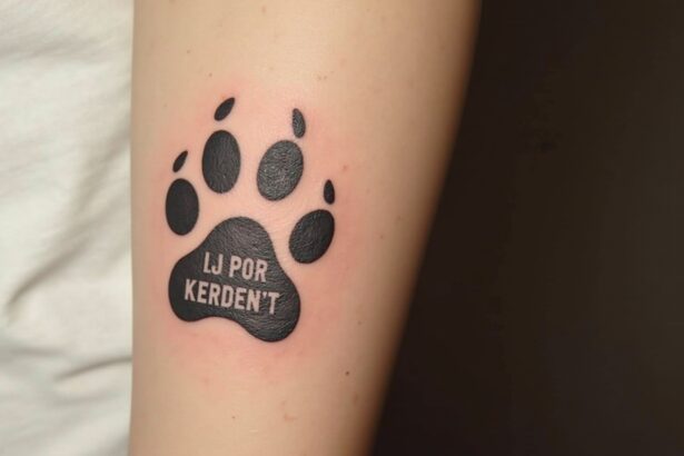 tattoo hundepfote mit namen-Titel