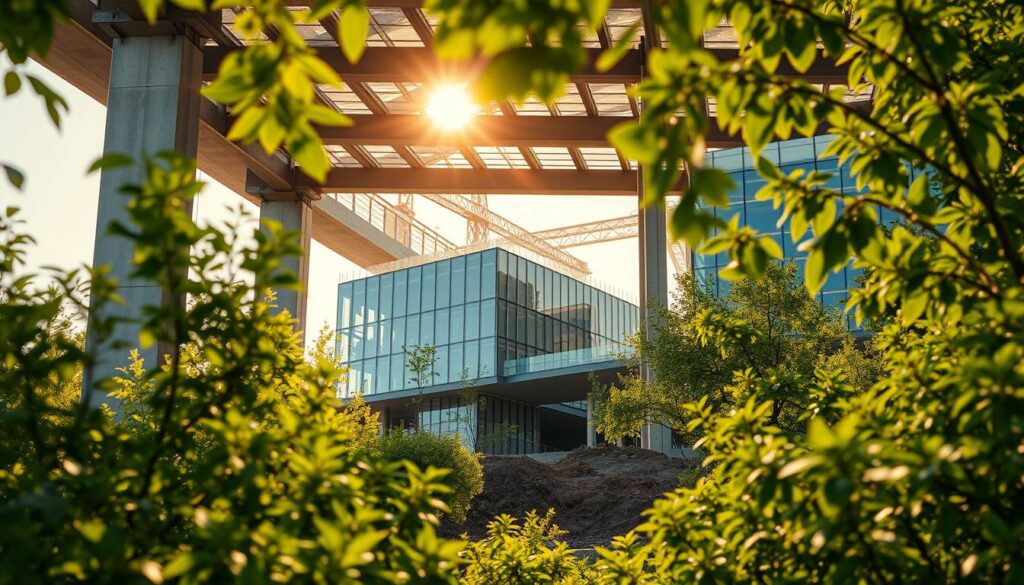Klimawandel Baubranche nachhaltiges Bauen