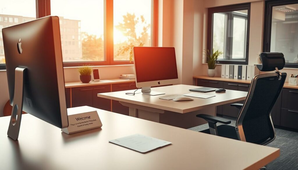 Vorbereitung Arbeitsplatz neue Mitarbeiter