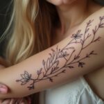 fineline tattoo arm frau dezent-Titel