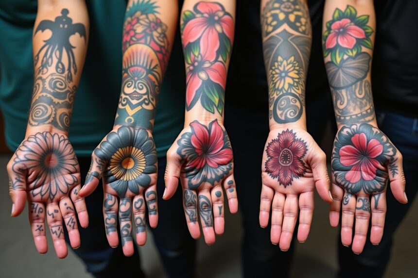hand tattoo-Titel