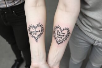 mutter tochter tattoo fineline-Titel