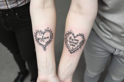mutter tochter tattoo fineline-Titel