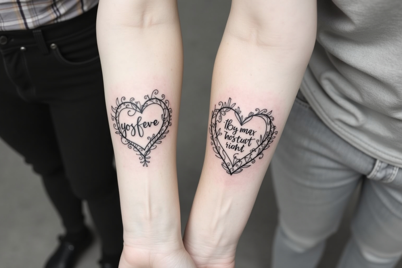 mutter tochter tattoo fineline-Titel