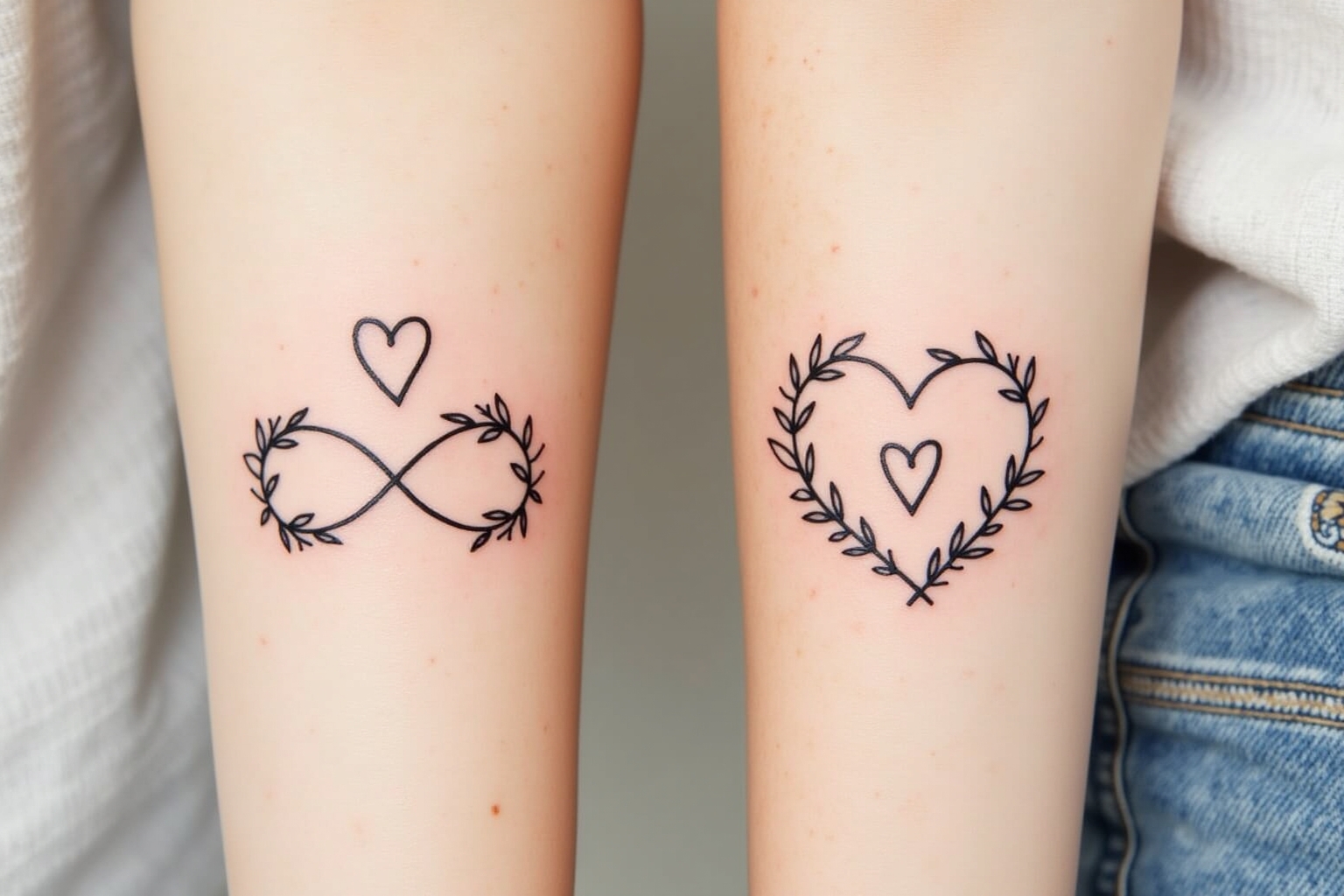 mutter tochter tattoo klein-Titel