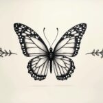 schmetterling tattoo fineline-Titel