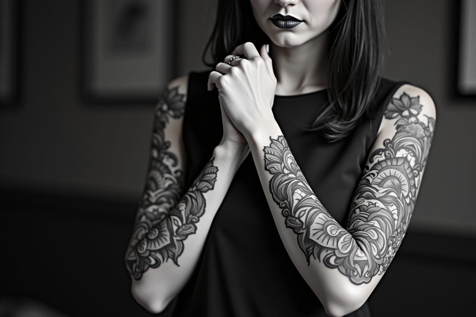 tattoo ganzer arm frau dezent-Titel