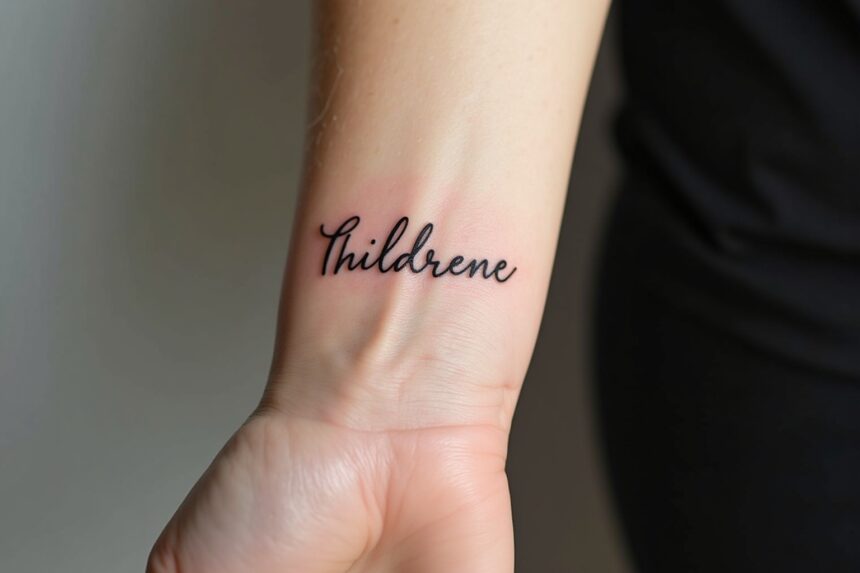 tattoo kindernamen dezent-Titel