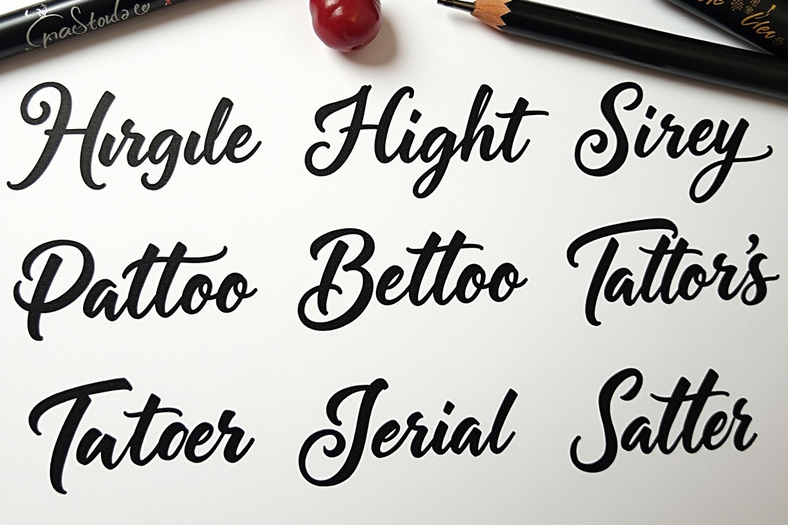 tattoo schriftarten-Titel