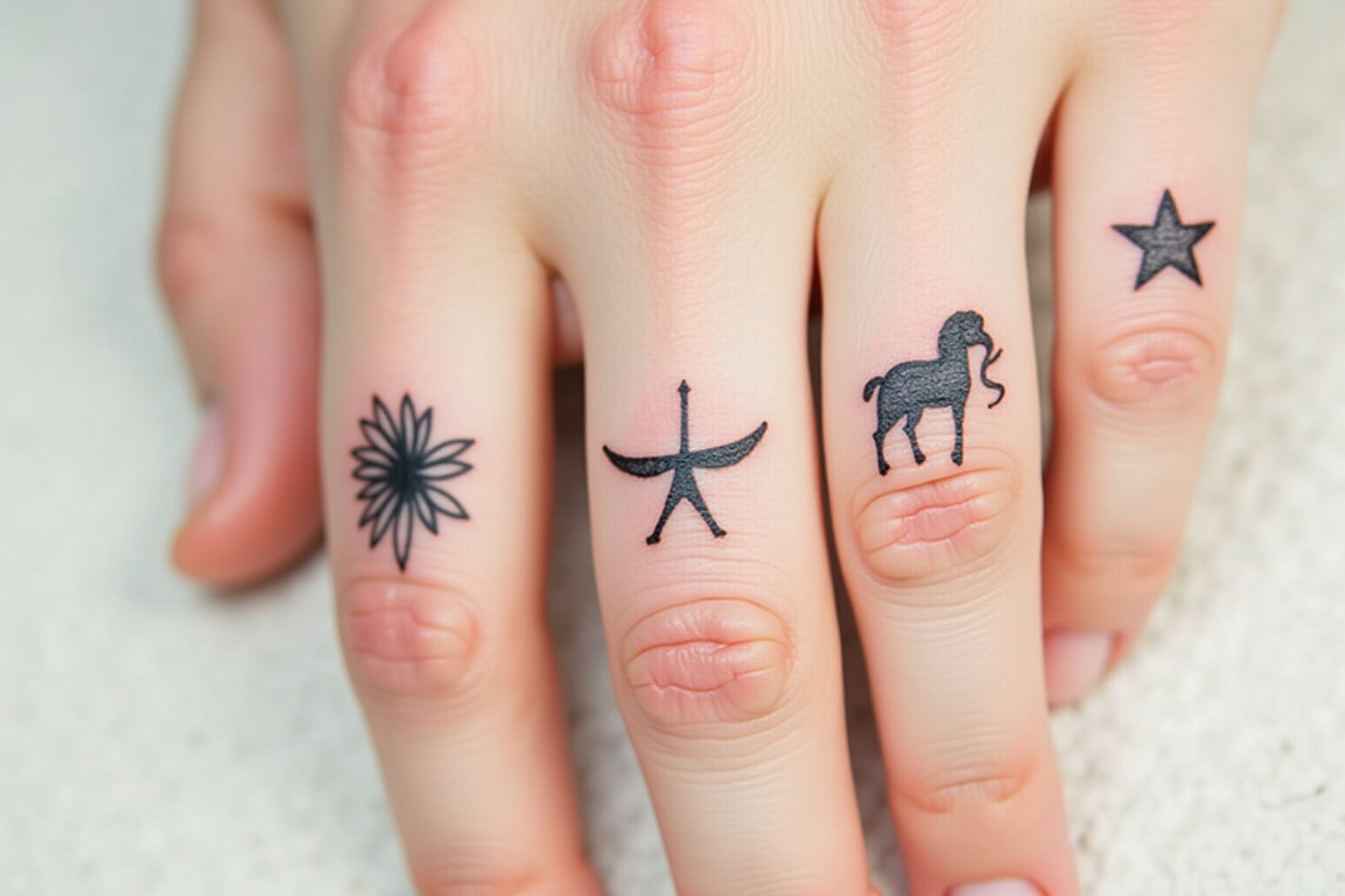 finger tattoo symbols-Titel