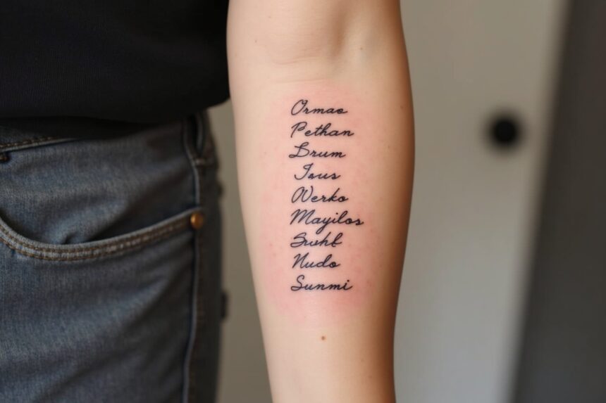 namen tattoo unterarm dezent-Titel