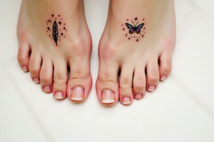 tattoo fuß frau klein-Titel