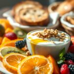 Gesundes Frühstück mit frischen Zutaten