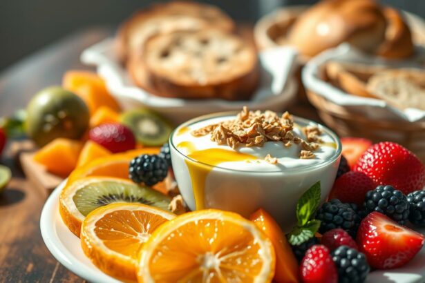 Gesundes Frühstück mit frischen Zutaten