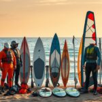 Saisonale Windsurf-Ausrüstung für verschiedene Jahreszeiten