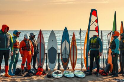 Saisonale Windsurf-Ausrüstung für verschiedene Jahreszeiten