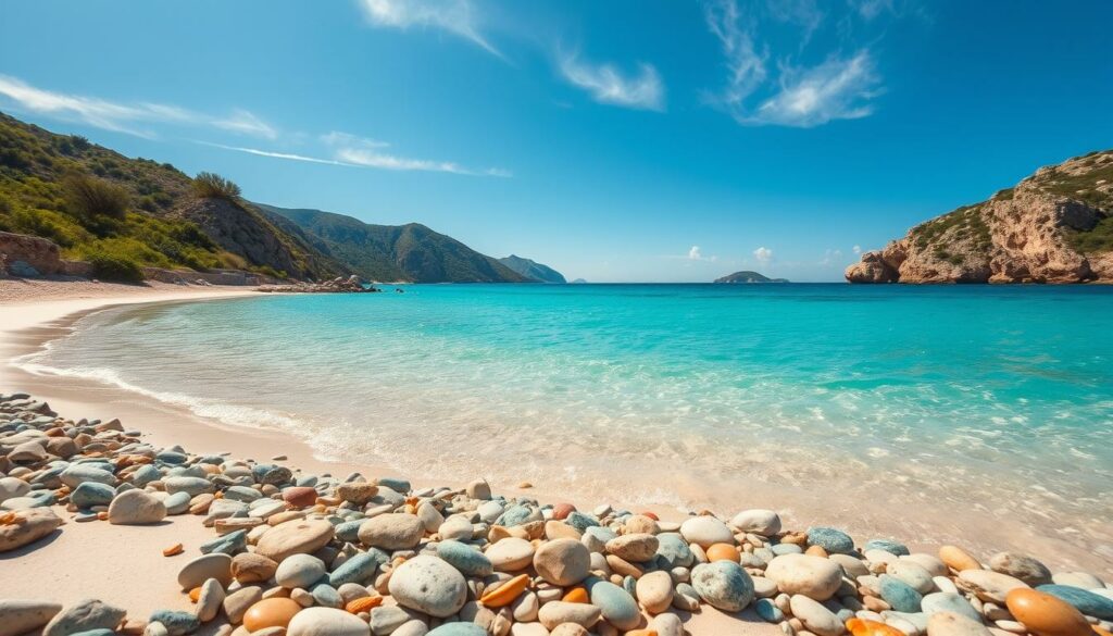 Kristallklares Wasser an unberührten Mittelmeerinseln Kristallklares Wasser an unberührten Mittelmeerinseln