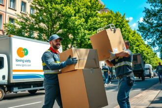 Professionelle Umzugshelfer Berlin im Einsatz