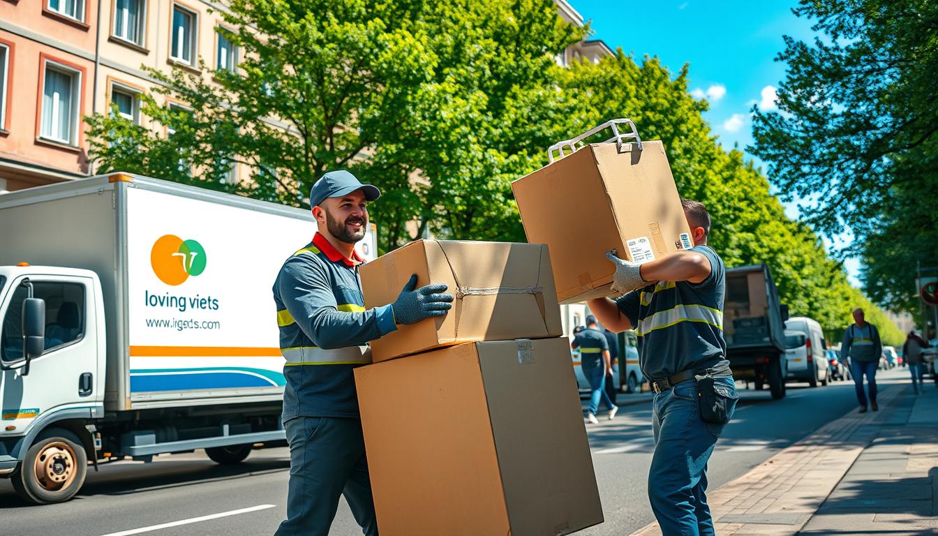 Professionelle Umzugshelfer Berlin im Einsatz