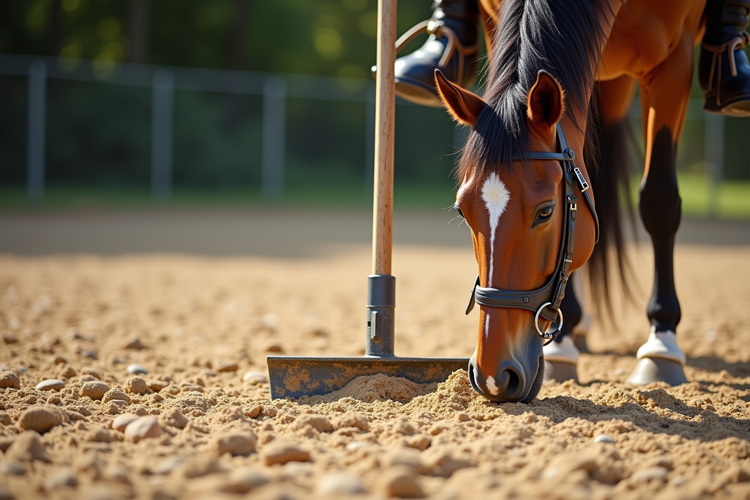 Reitplatz richtig pflegen: Tipps für Reiter