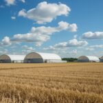 Rundbogenhallen auf landwirtschaftlichem Hof Vergleich