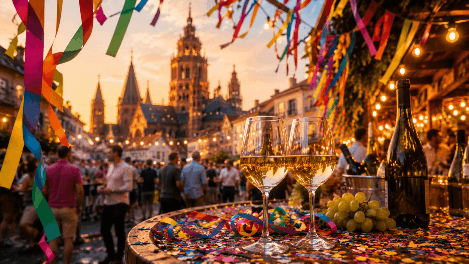 Straßenfest in der Mainzer Altstadt mit Wein und Fastnachtsstimmung (1)