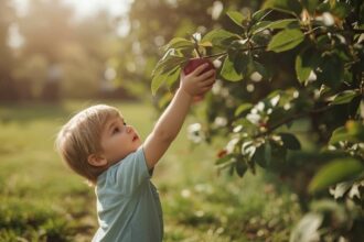 Apfelsorten für Kinder im Familiengarten