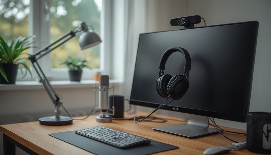 Homeoffice-Technik 2026: Mikrofon, Headset und Webcam