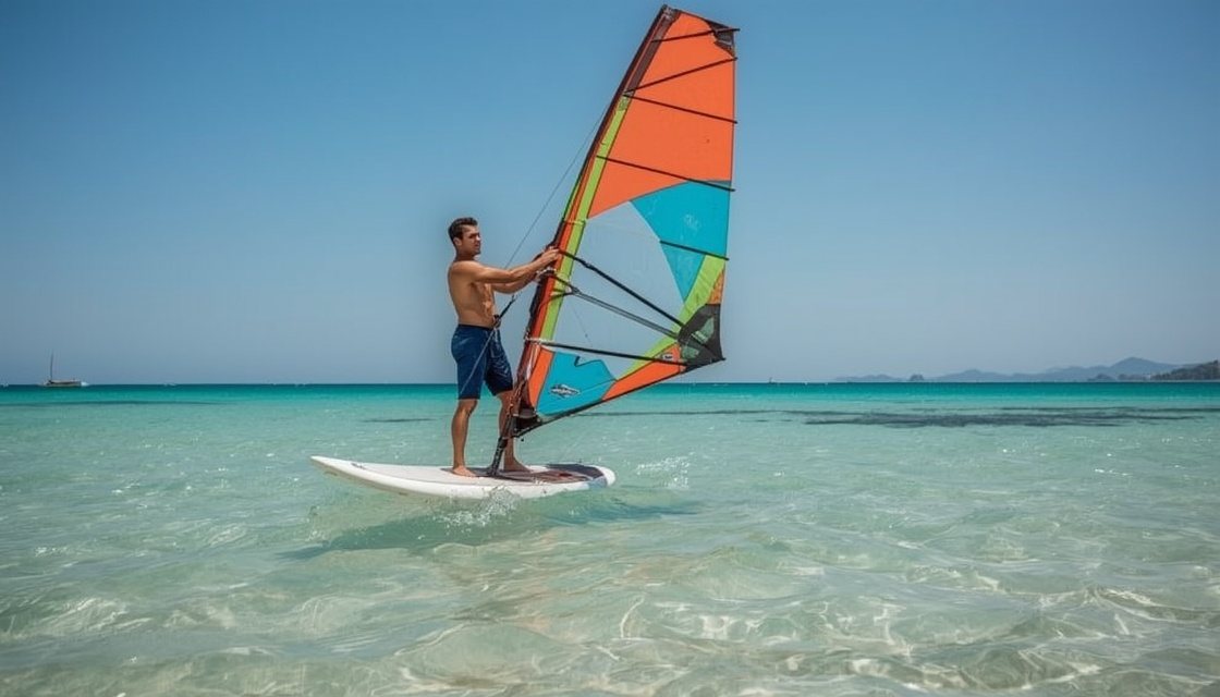 Windsurfen lernen im Urlaub: Einstieg für Erwachsene